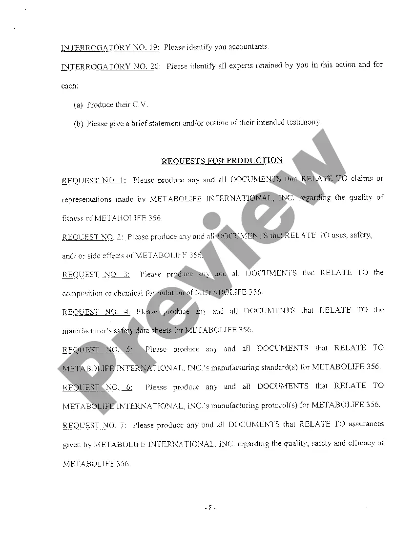 Get A04 Plaintiff's First Set Of Interrogatories And Request For Production Of Documents Preview A04 Plaintiff's First Set Of Interrogatories And Request For Production Of Documents