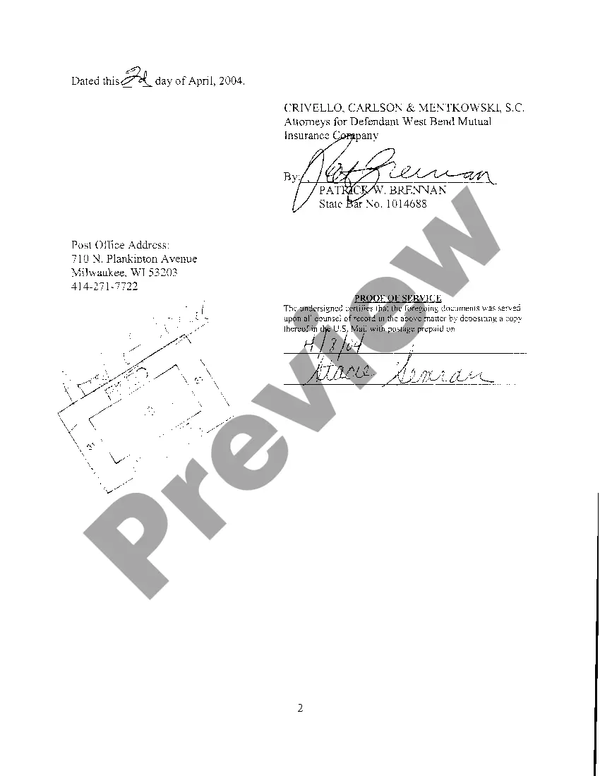 Preview A11 Defendants' Amended Cross Claim