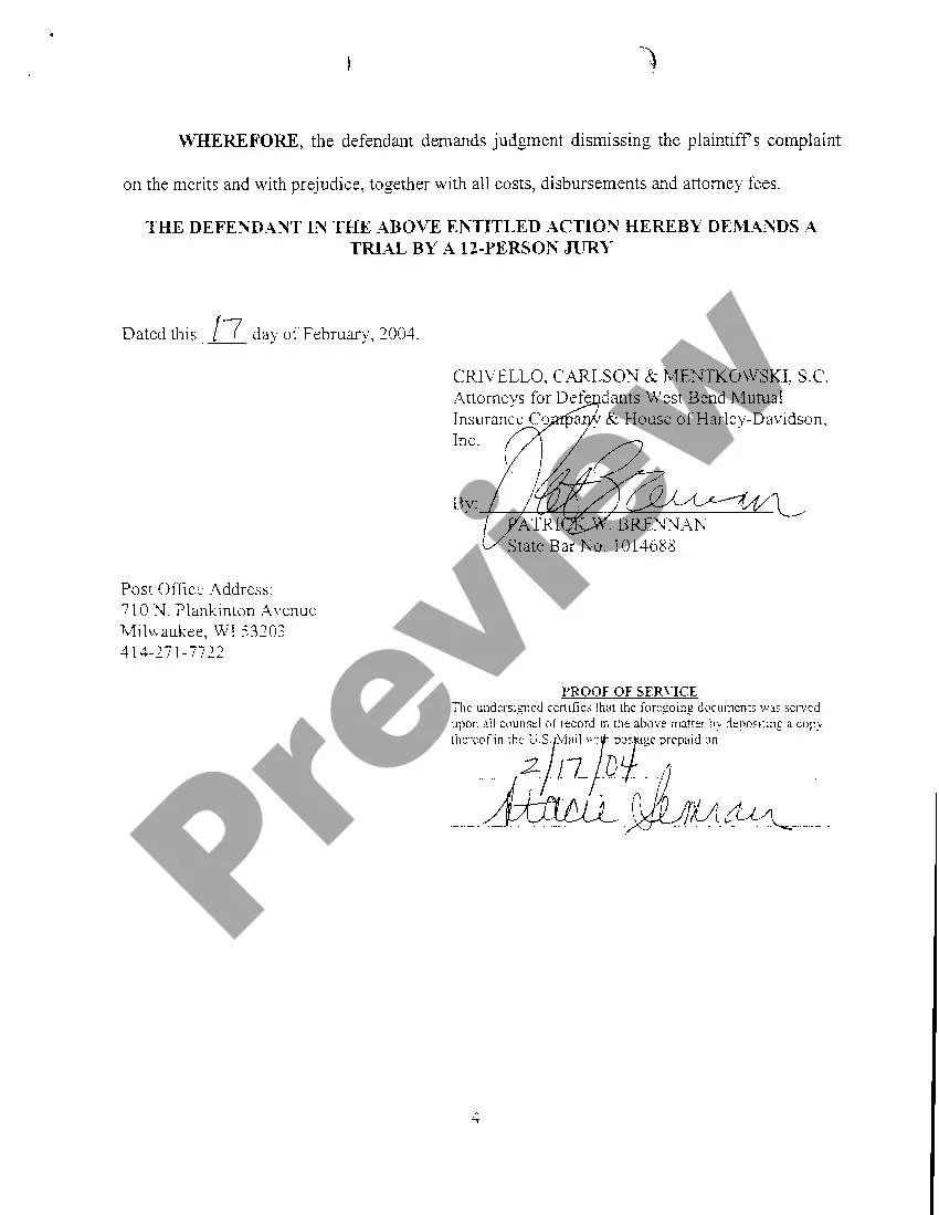 Get A09 Defendants' Answer, Cross Claim and Affirmative Defenses Preview A09 Defendants' Answer, Cross Claim and Affirmative Defenses