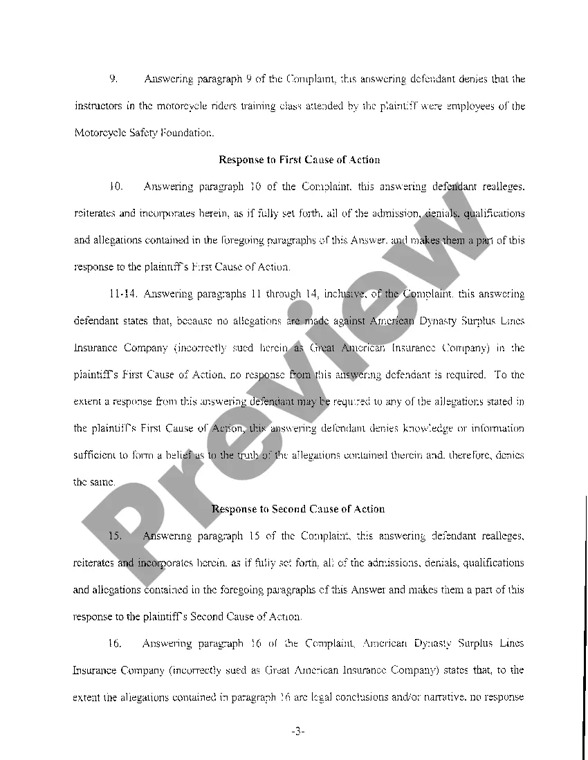 Get A05 Answer And Affirmative Defenses Preview A05 Answer And Affirmative Defenses