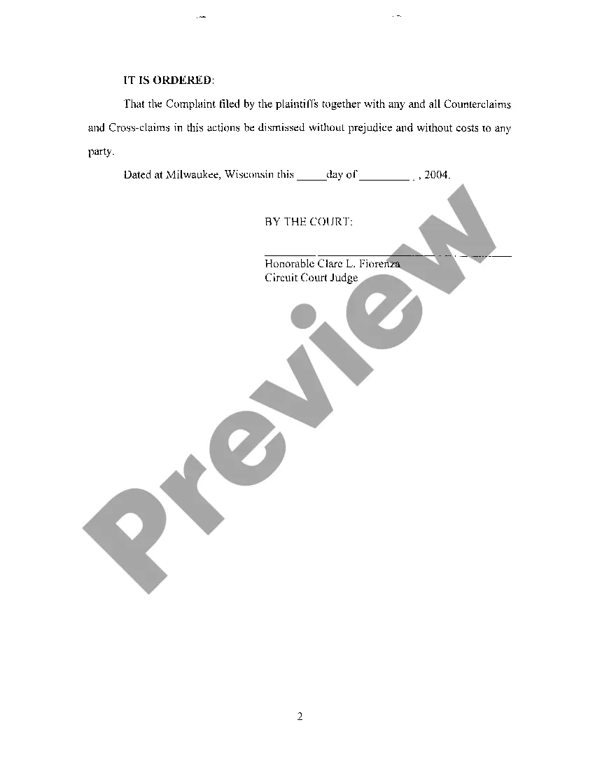 Get A05 Stipulation And Order For Dismissal Preview A05 Stipulation And Order For Dismissal