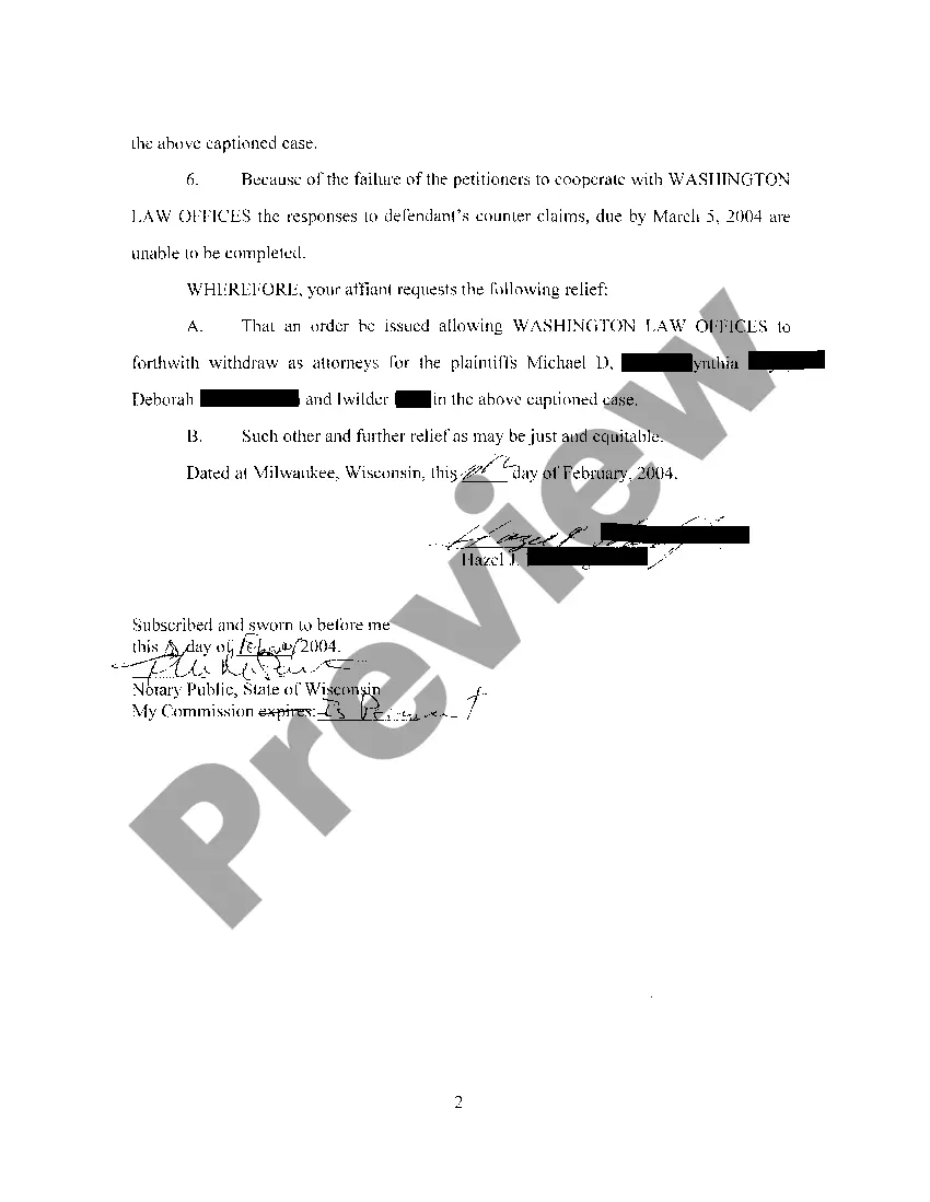 Get A02 Affidavit In Support Of Motion To Withdraw Preview A02 Affidavit In Support Of Motion To Withdraw