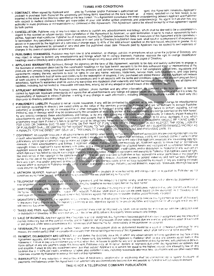 Preview A01 Complaint regarding Nonpayment for Professional Advertising Services