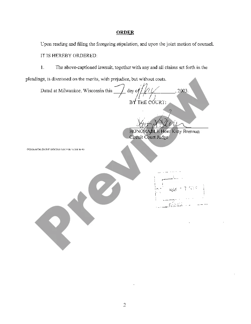 Get A02 Stipulation And Order For Dismissal Subject To Terms Preview A02 Stipulation And Order For Dismissal Subject To Terms