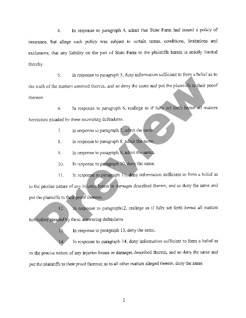 Get A03 Answer And Affirmative Defenses Preview A03 Answer And Affirmative Defenses