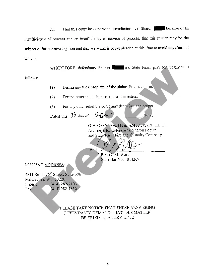 Get A03 Answer And Affirmative Defenses Preview A03 Answer And Affirmative Defenses