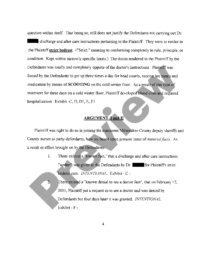 Preview A09 Plaintiff's Answer to Defendant's Motion for Summary Judgment