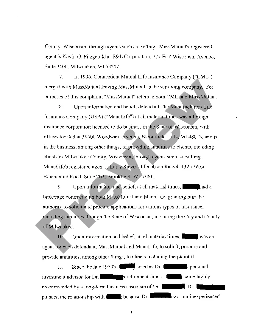 Preview A01 Complaint regarding Action by Investor Against Tobacco Companies for Fraud