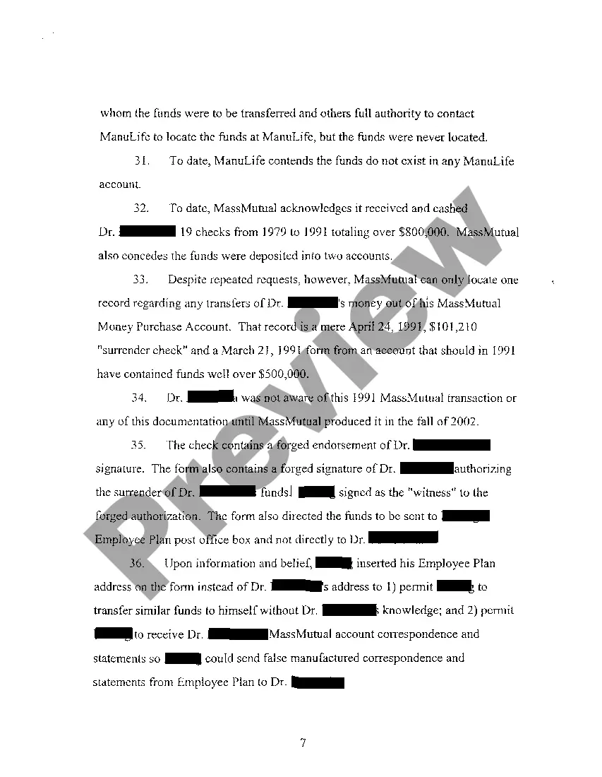 Preview A01 Complaint regarding Action by Investor Against Tobacco Companies for Fraud