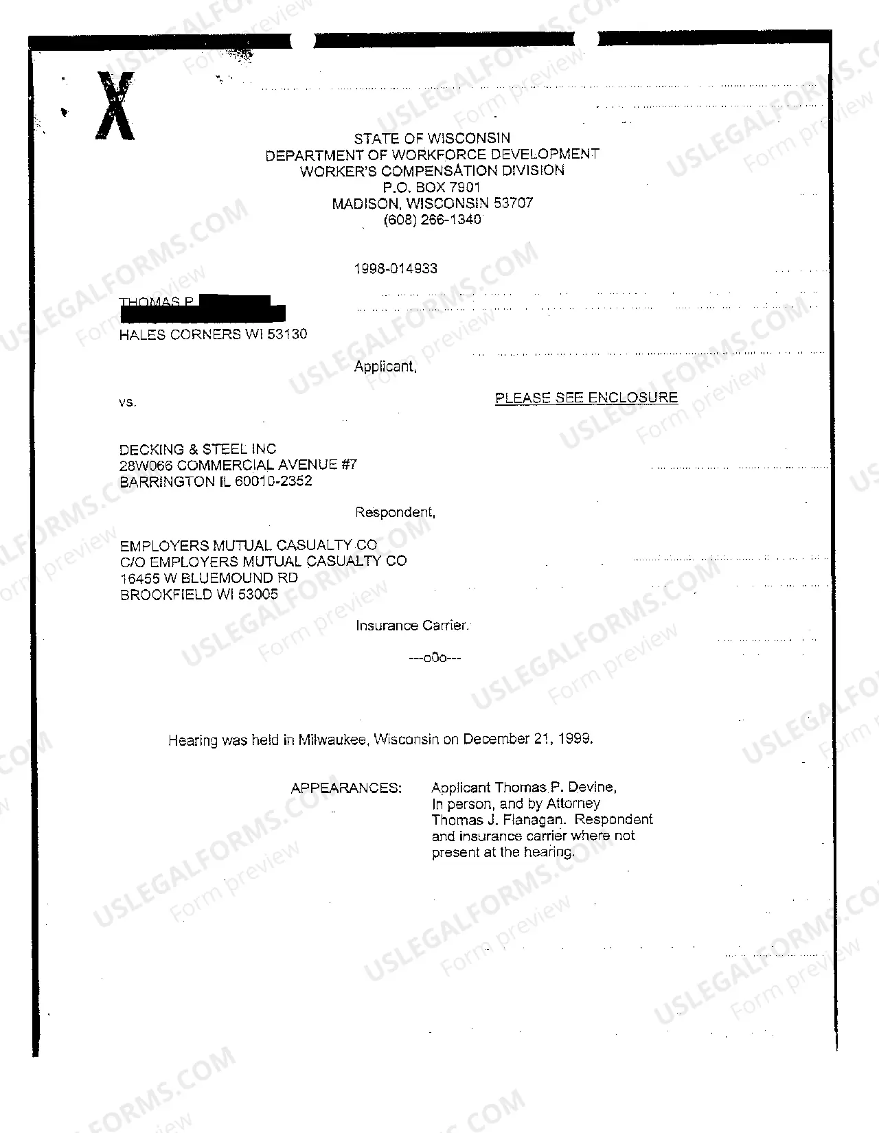 Preview Judgment Pursuant To Wisconsin Statute 102.20