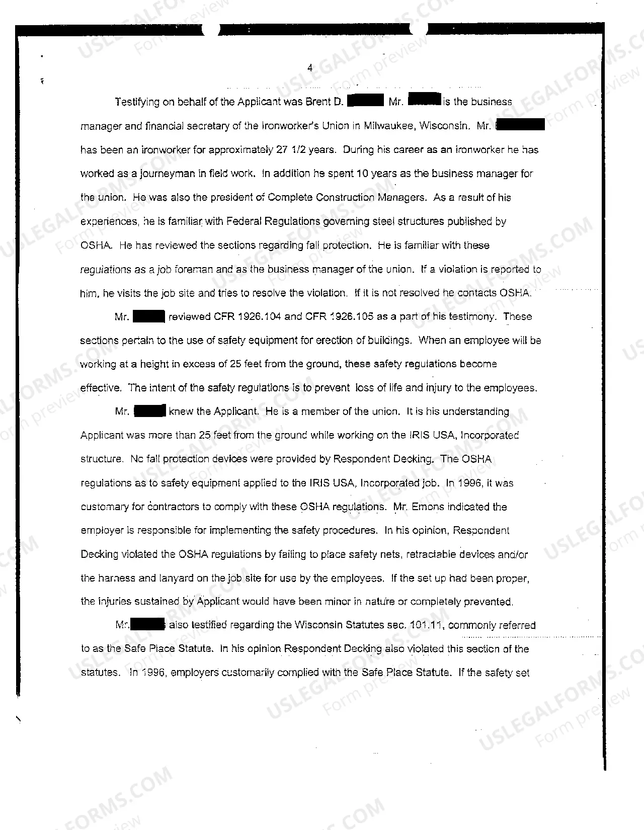 Preview Judgment Pursuant To Wisconsin Statute 102.20
