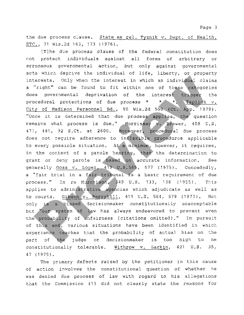 Preview A02 Petitioner's Brief In Support Of Petition And Writ Of Certiorari To Review Denial Of Discretionary Parole