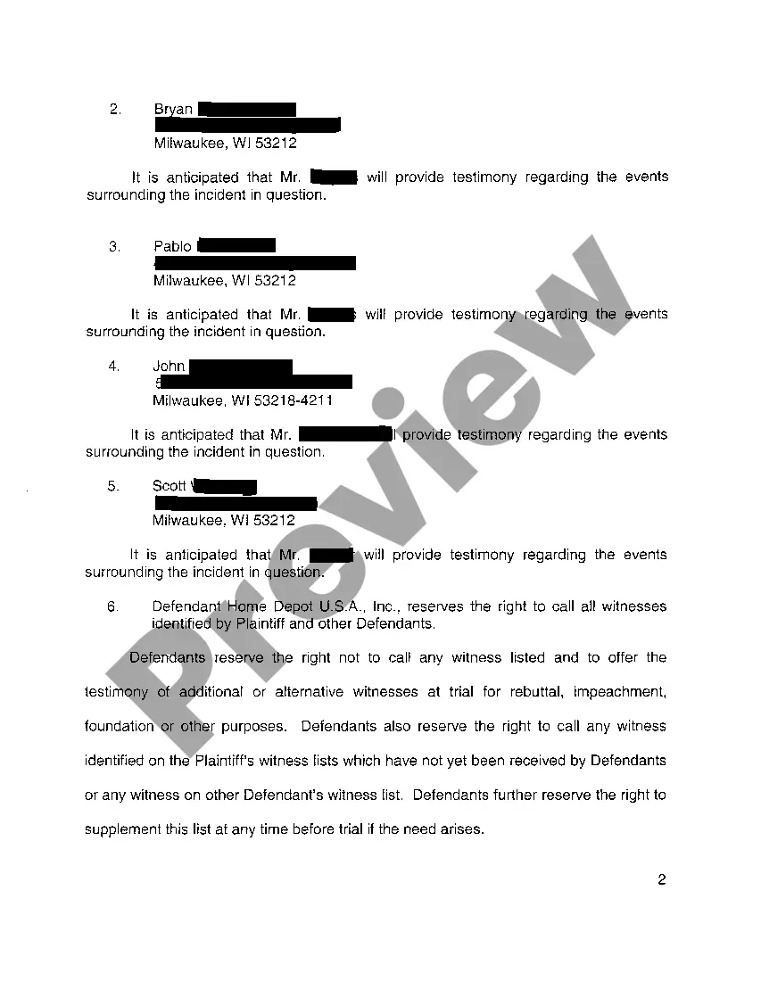 Preview A04 Defendant's Witness List