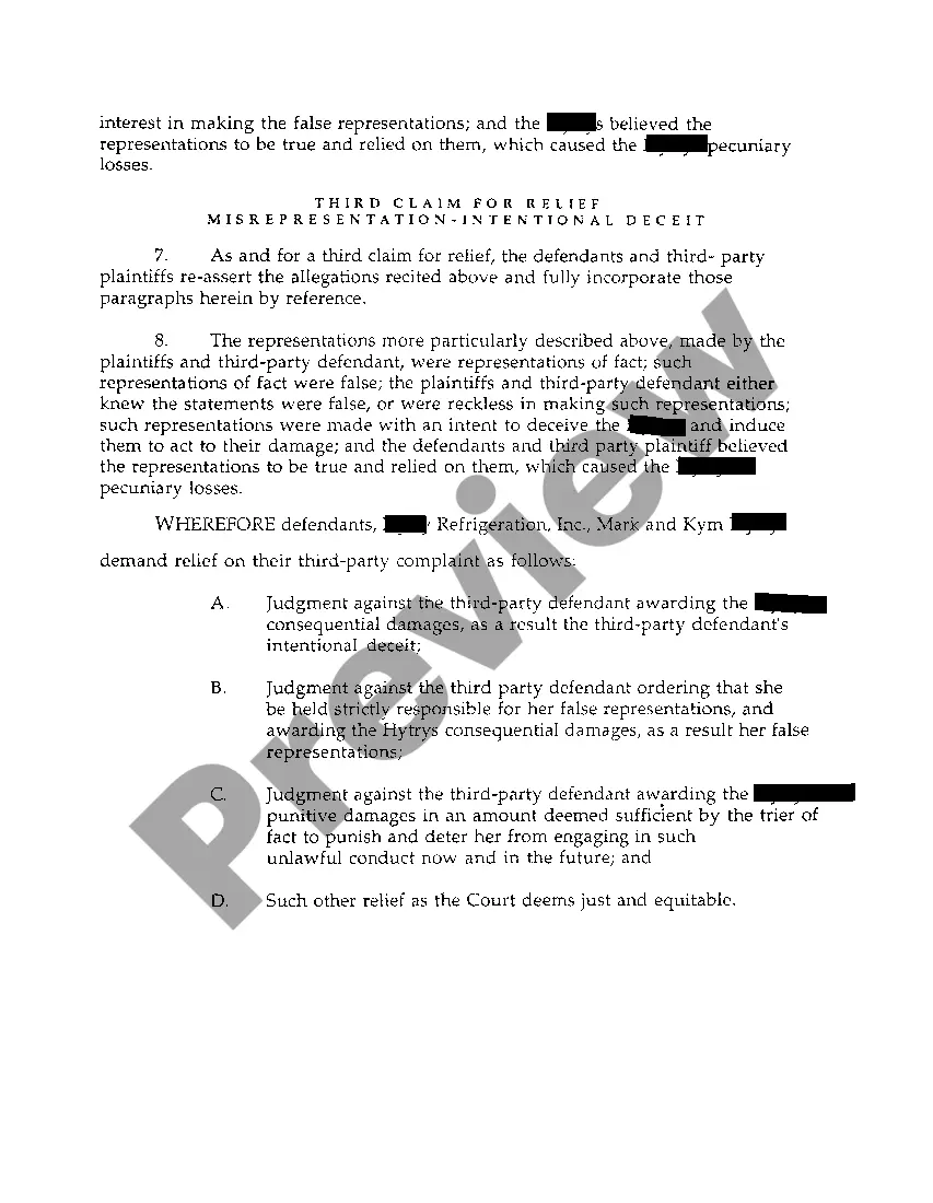 Get A04 Amended Answer And Third-Party Complaint Preview A04 Amended Answer And Third-Party Complaint
