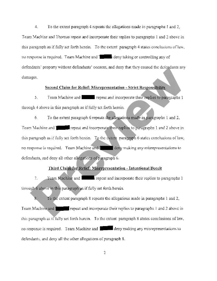Get A03 Plaintiffs' Reply To Defendants' Counterclaims Preview A03 Plaintiffs' Reply To Defendants' Counterclaims