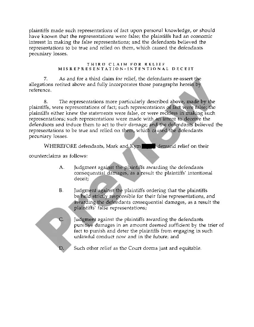 Get A02 Answer And Counterclaims Preview A02 Answer And Counterclaims