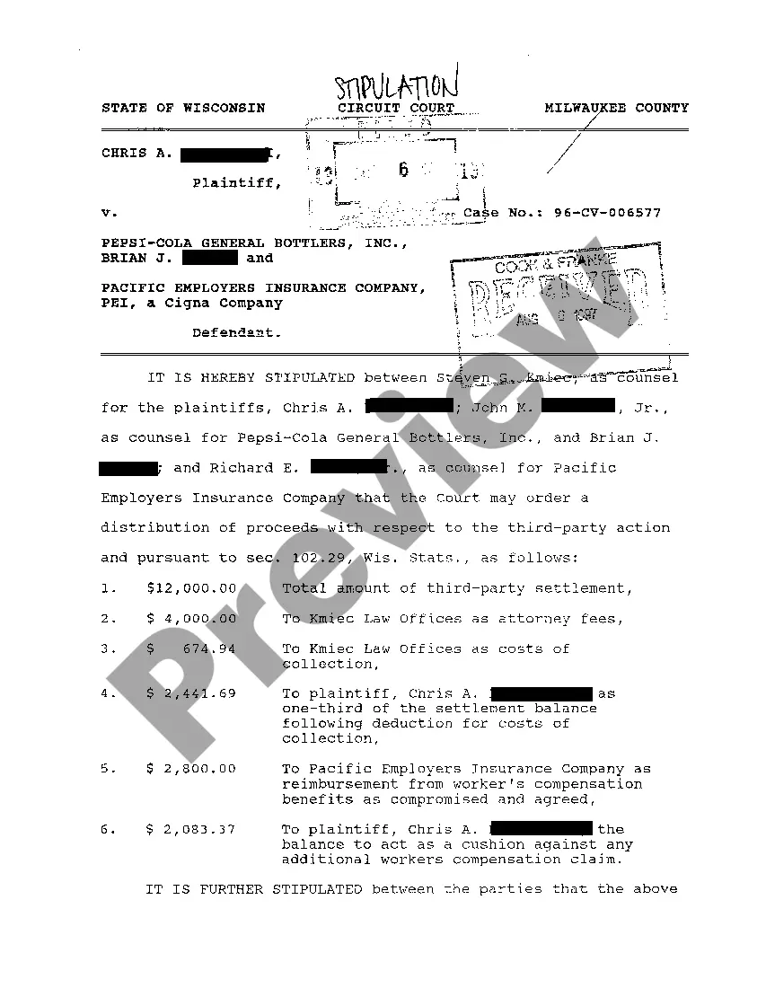 Get A06 Stipulation And Order For Dismissal Preview A06 Stipulation And Order For Dismissal