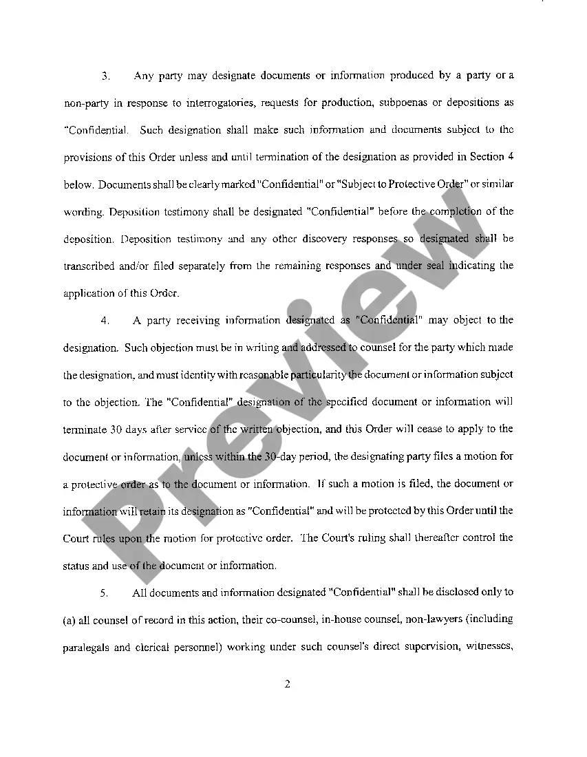 Preview A05 Stipulation And Order Protecting Confidential Information