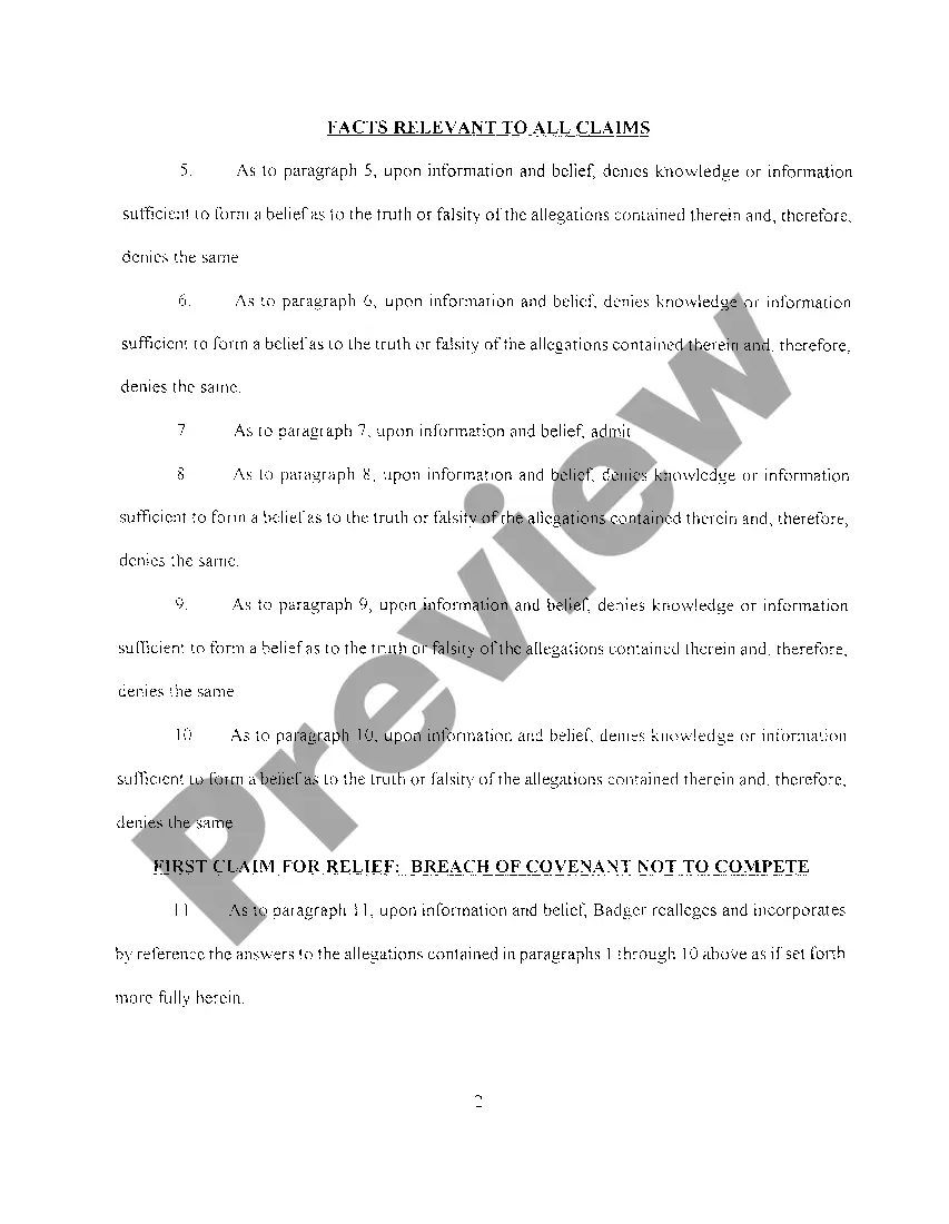 Preview A04 Answer And Affirmative Defenses