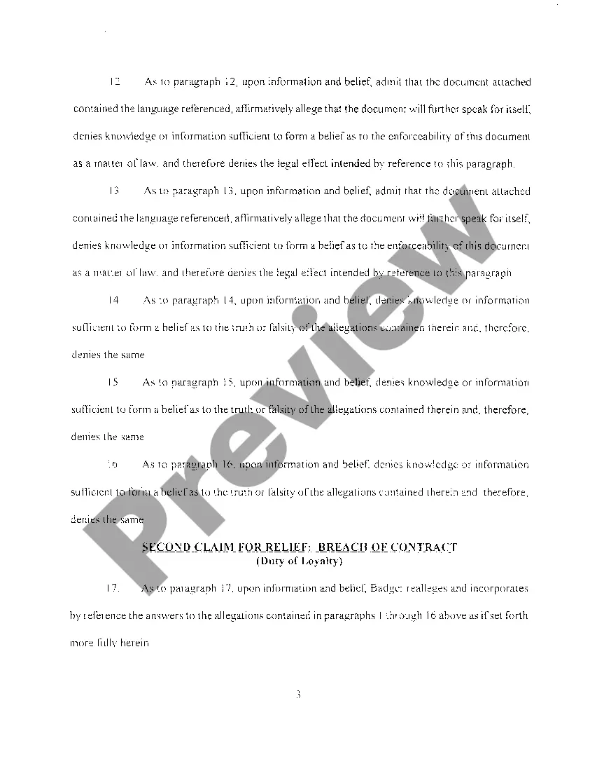 Preview A04 Answer And Affirmative Defenses