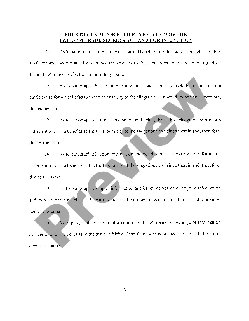 Preview A04 Answer And Affirmative Defenses