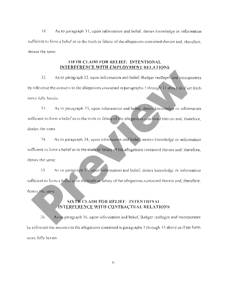 Preview A04 Answer And Affirmative Defenses