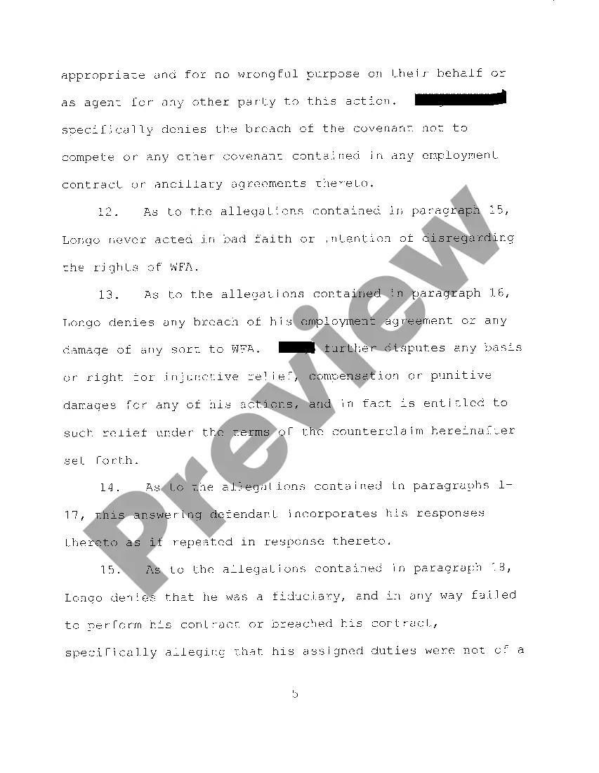 Preview A03 Answer And Counterclaim