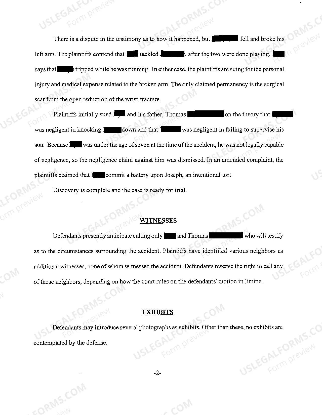 Preview A09 Defendants' Pretrial Report