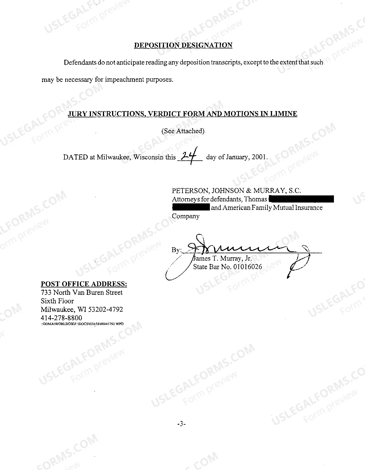 Preview A09 Defendants' Pretrial Report