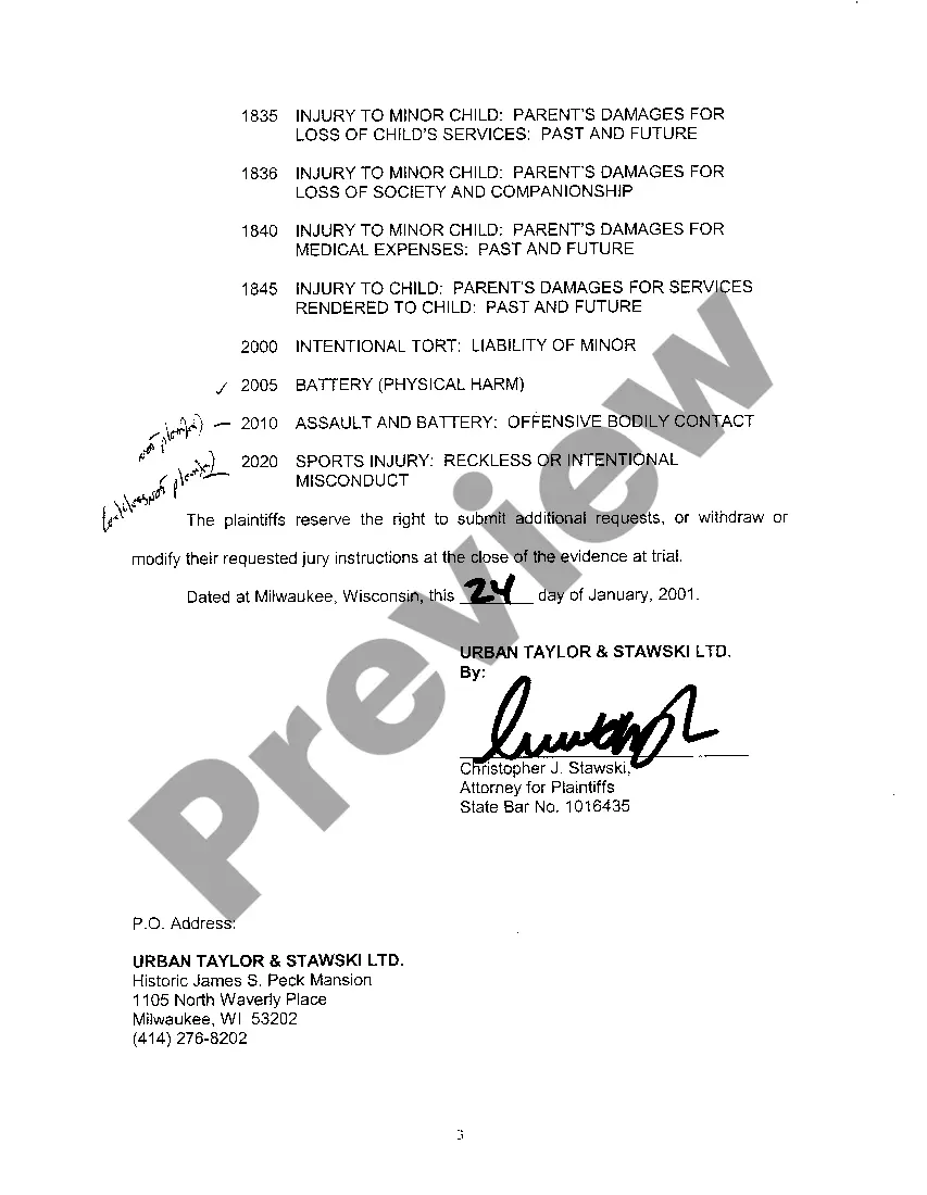 Preview A03 Plaintiffs' Proposed Jury Instructions