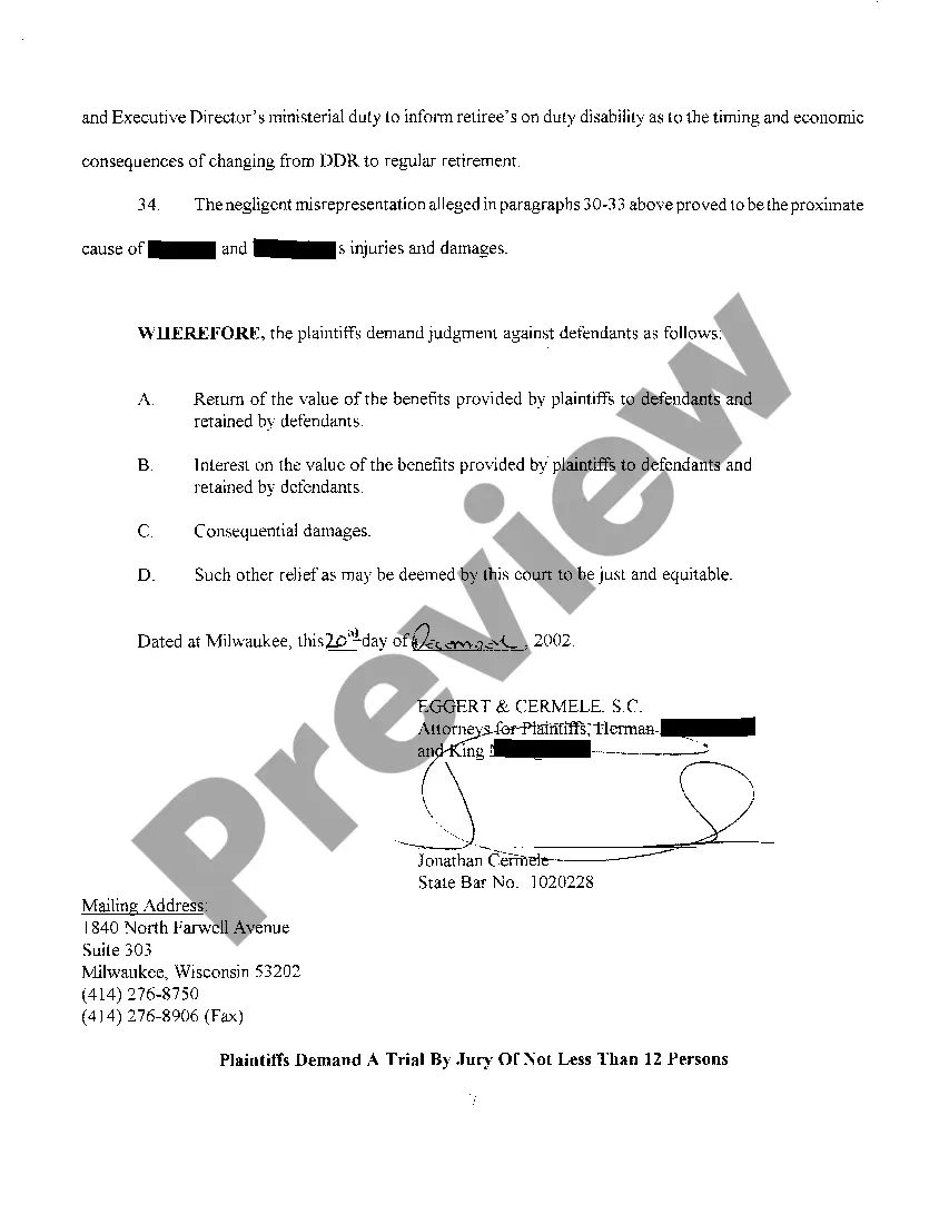 Get A01 Complaint regarding Improper Calculations regarding Earnings Cap for Firefighter's Pension Preview A01 Complaint regarding Improper Calculations regarding Earnings Cap for Firefighter's Pension