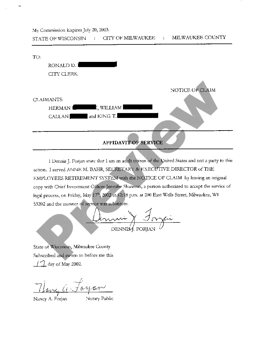 Preview A02 Affidavit OF Service