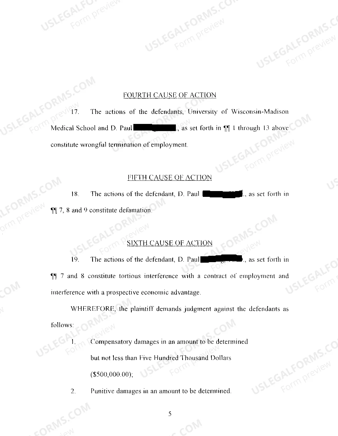 Preview A01 Complaint regarding Employment Discrimination Based Upon National Origin and Retaliation