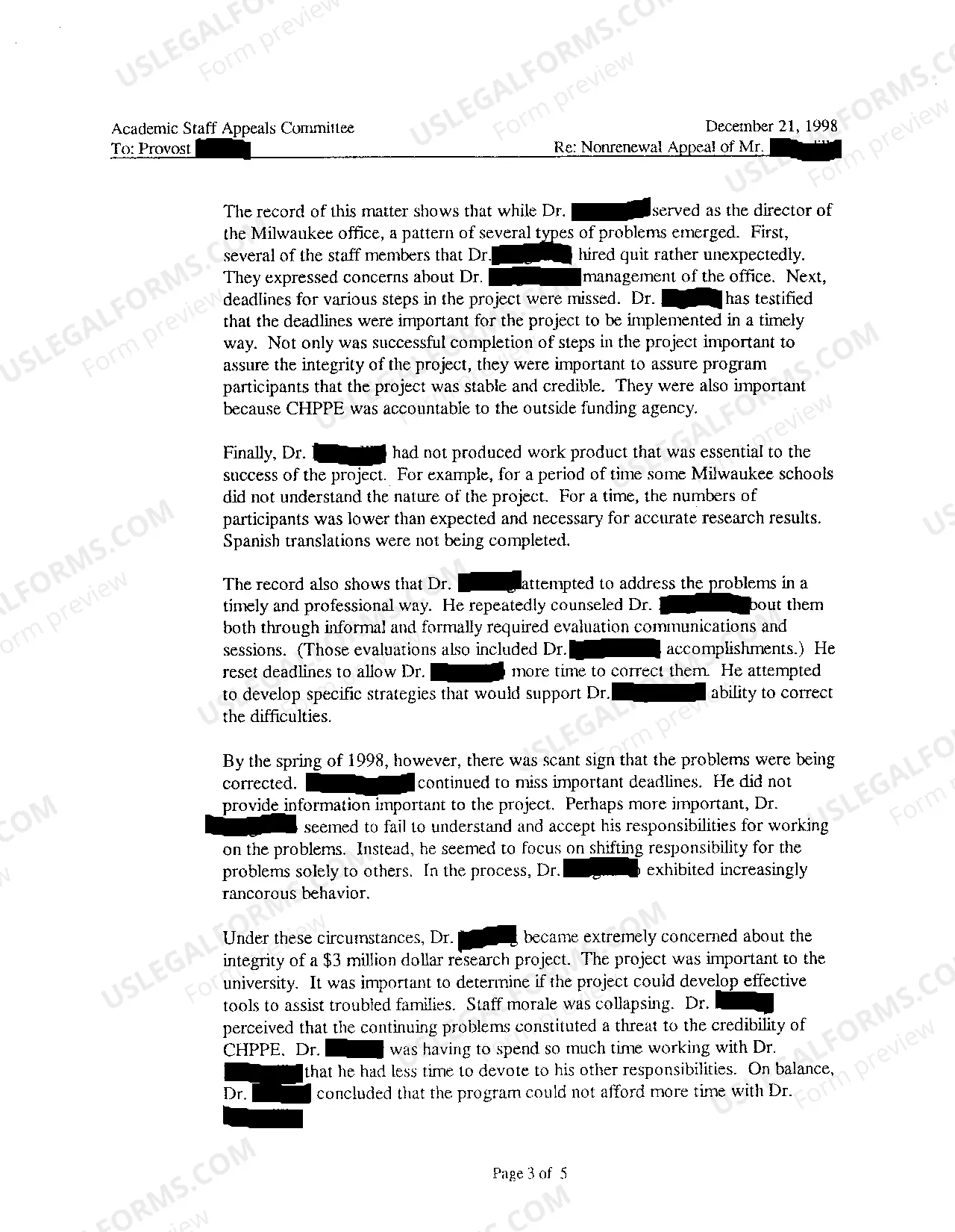 Preview A05 Exhibit 4 Findings of Appeal Committee