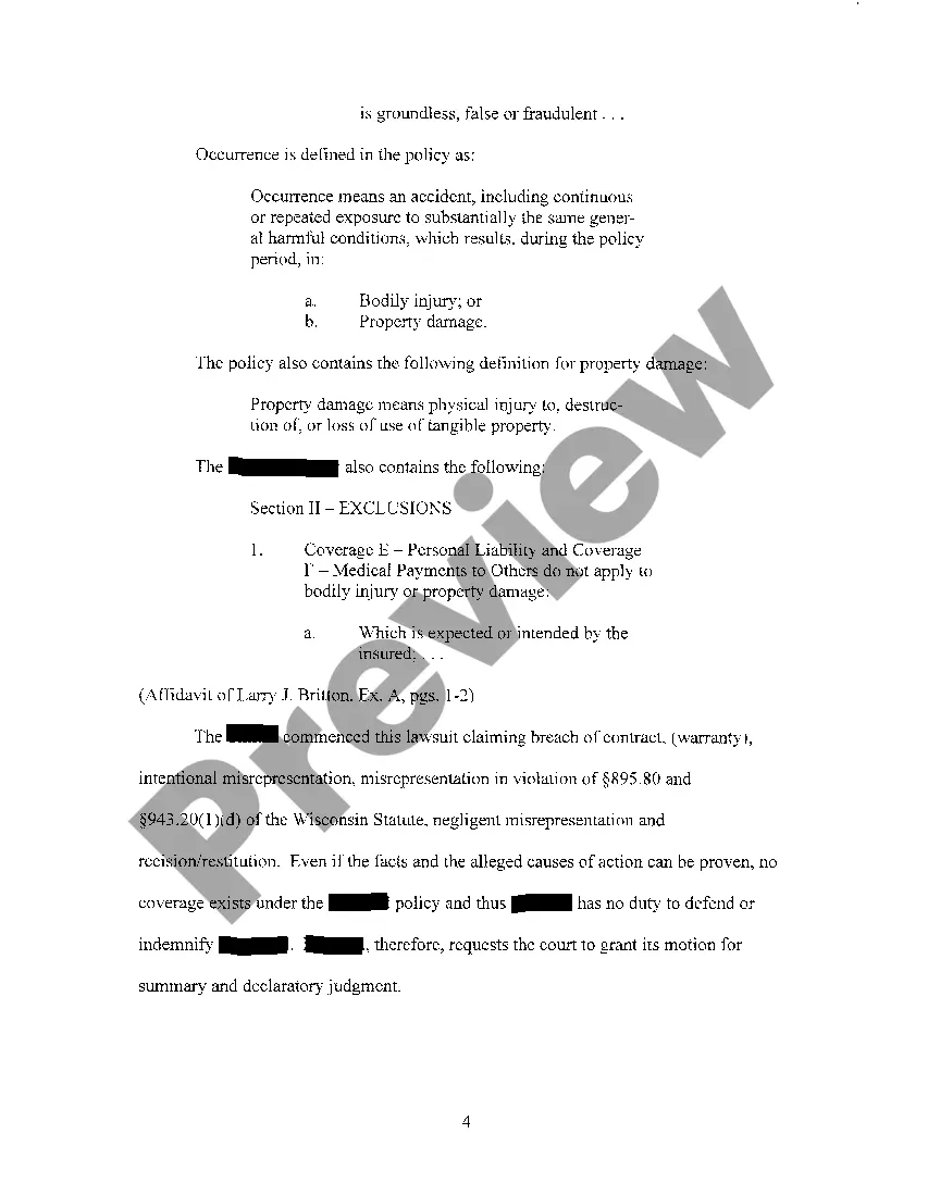 Preview A09 Brief In Support Of Motion For Summary And Declaratory Judgment