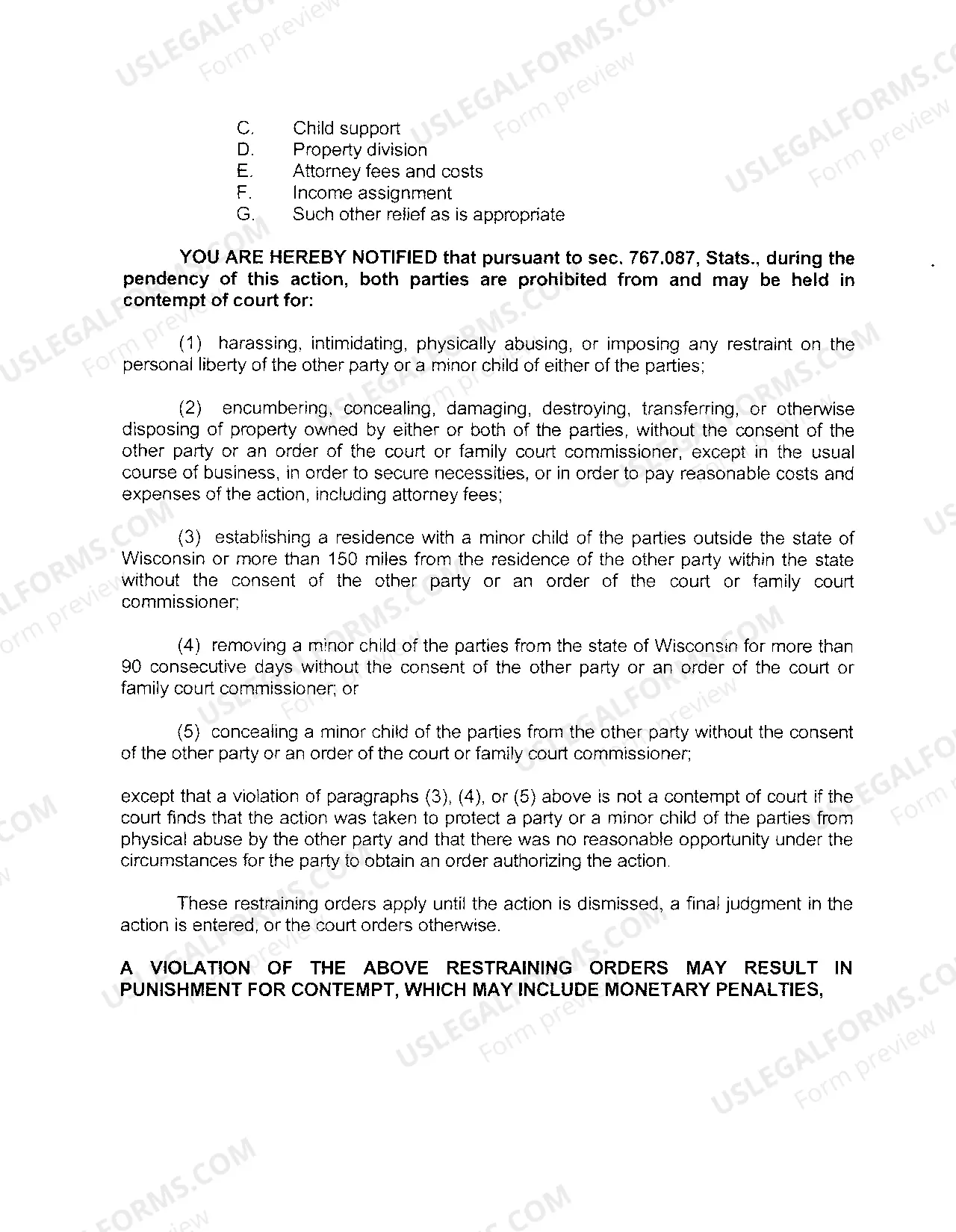 Preview A01 Petition For Divorce With Minor Children