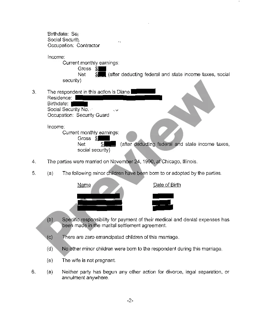 Preview A02 Finding Of Fact, Conclusions Of Law, And Judgment Of Divorce