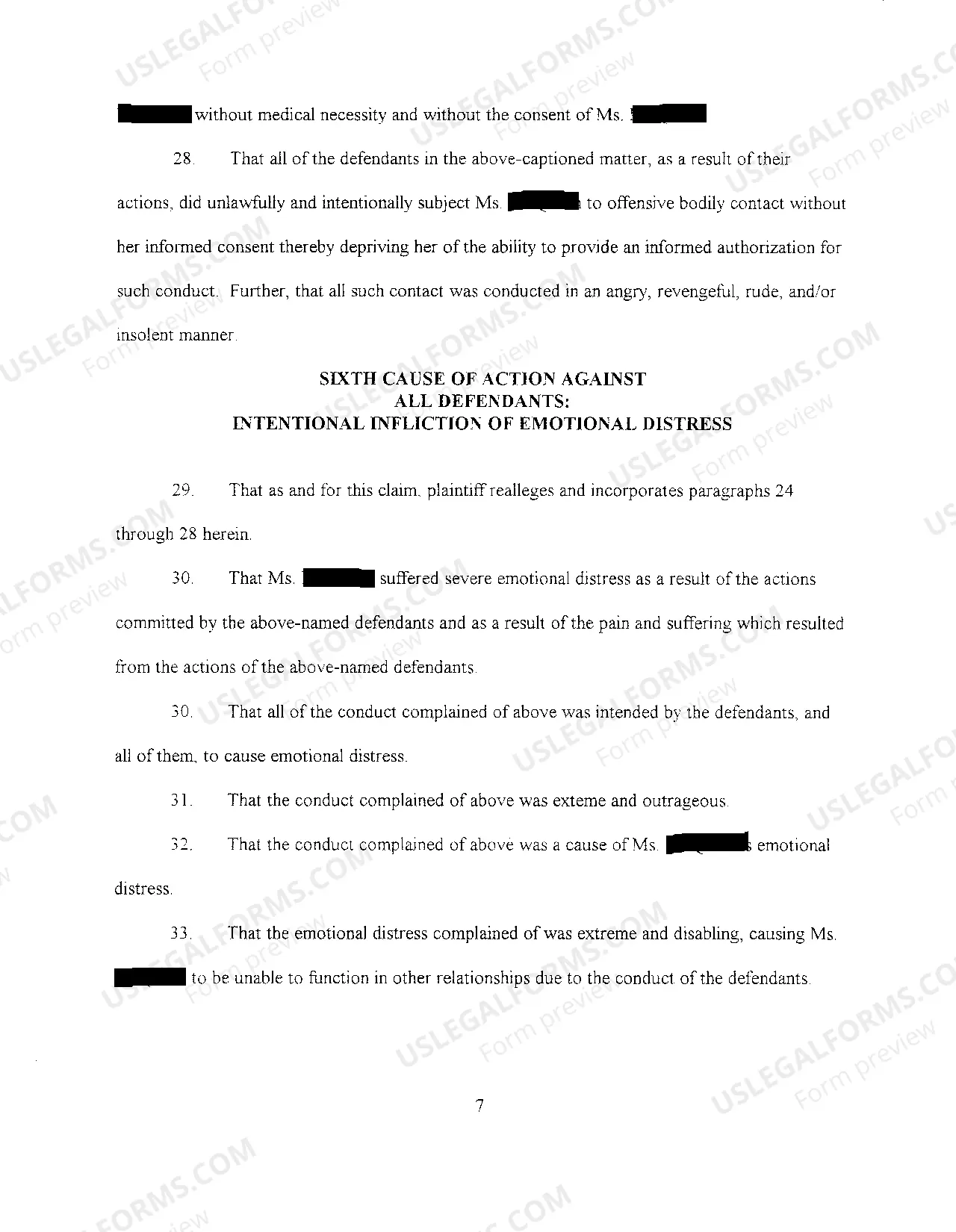 Preview A01 Complaint regarding alleged dental malpractice