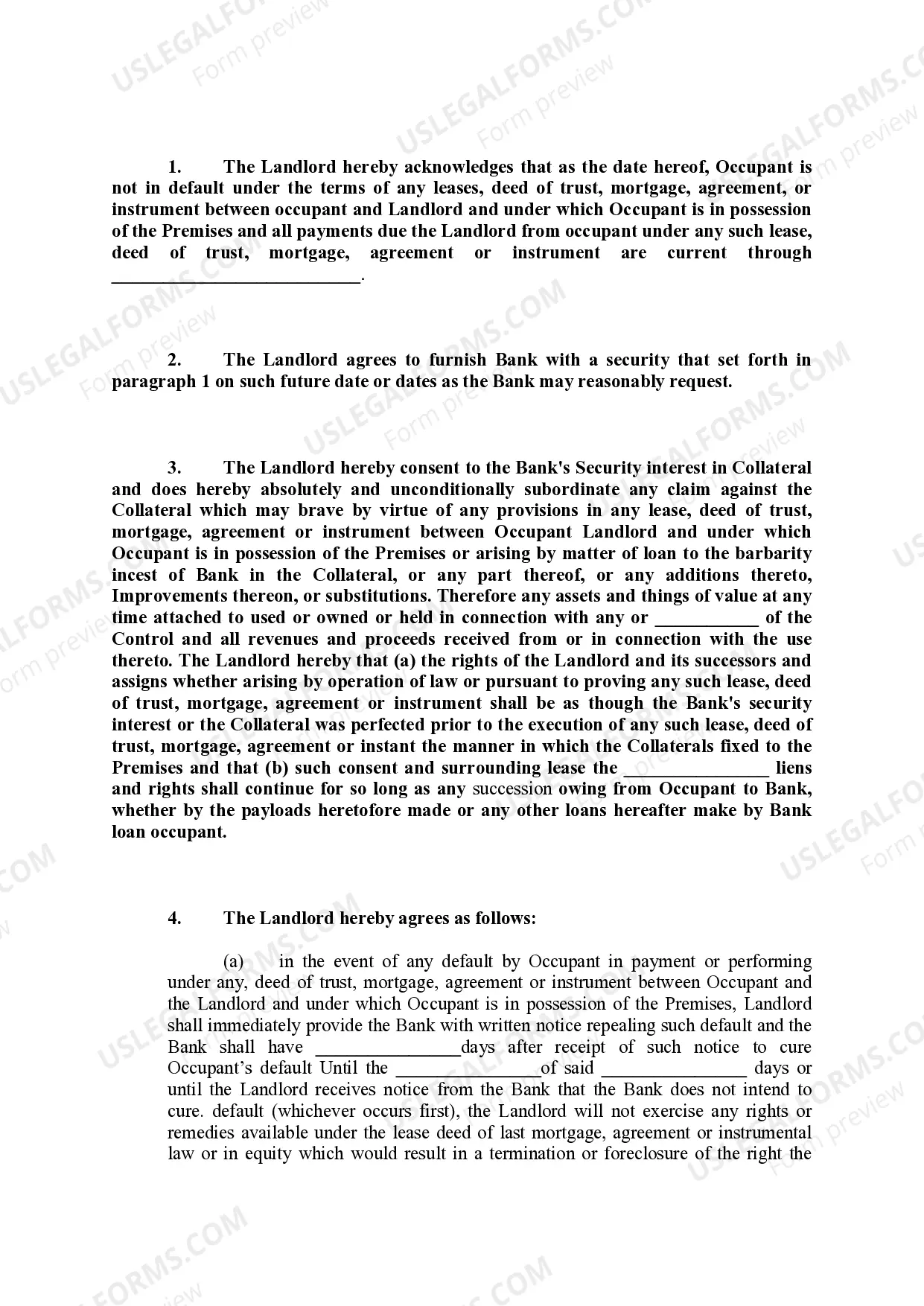 Preview Landlord's Lien Waiver