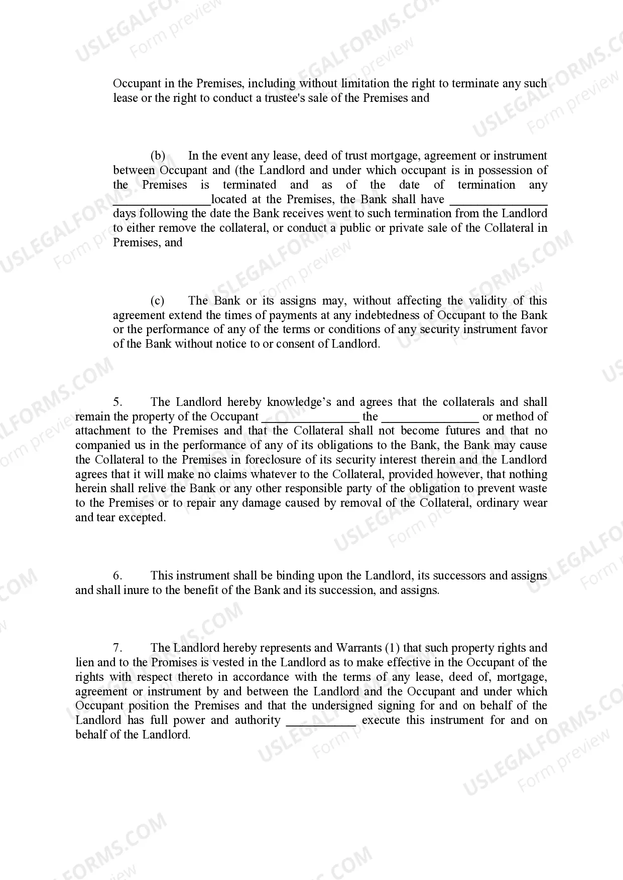 Preview Landlord's Lien Waiver