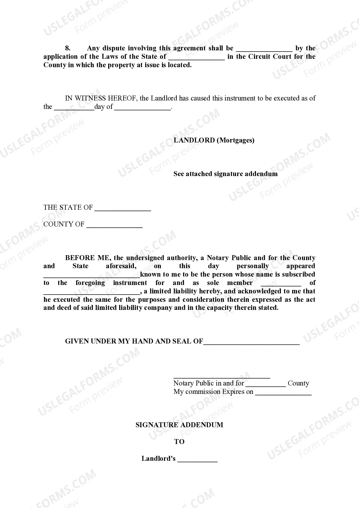 Preview Landlord's Lien Waiver