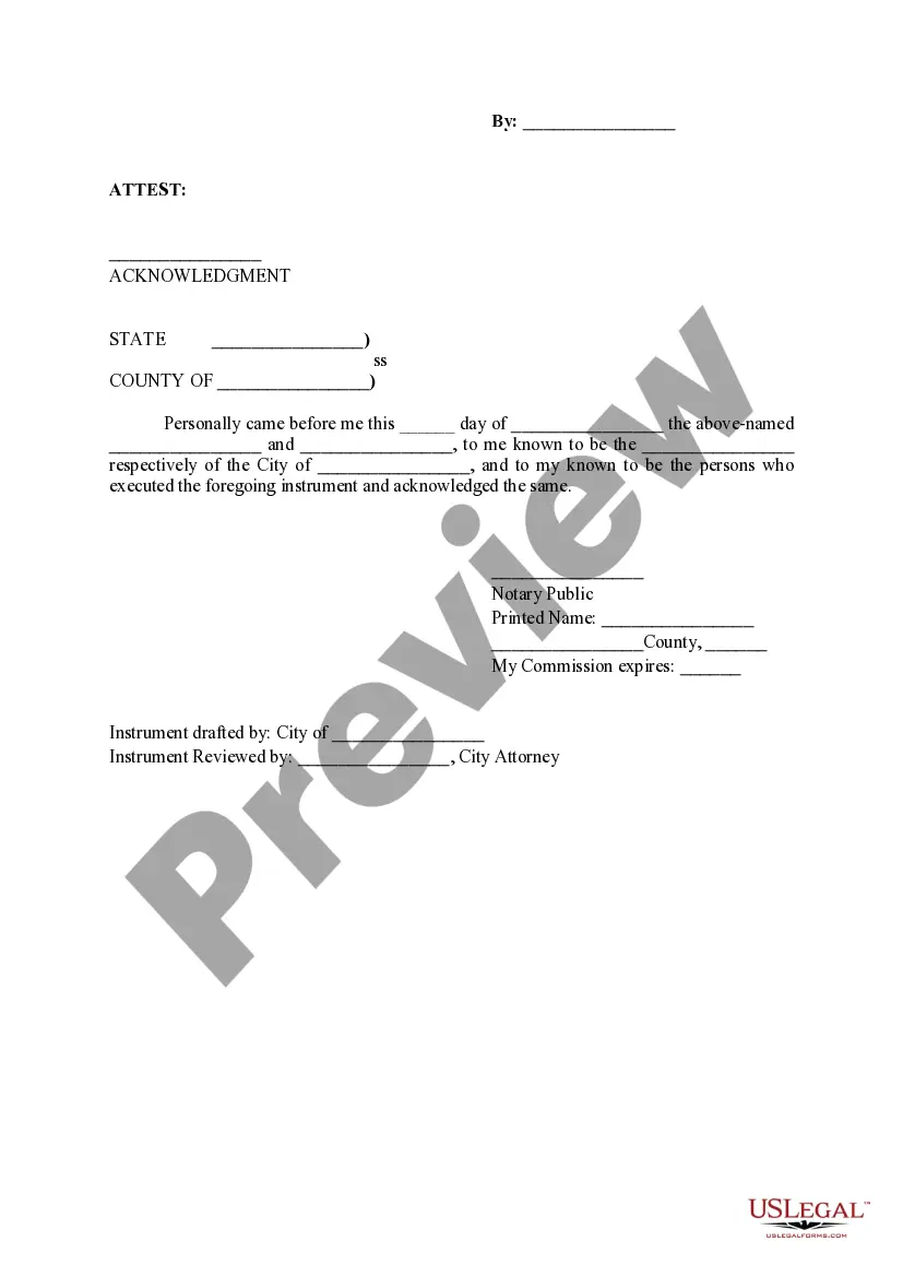 Get Sanitary Utility Easement Agreement Preview Sanitary Utility Easement Agreement