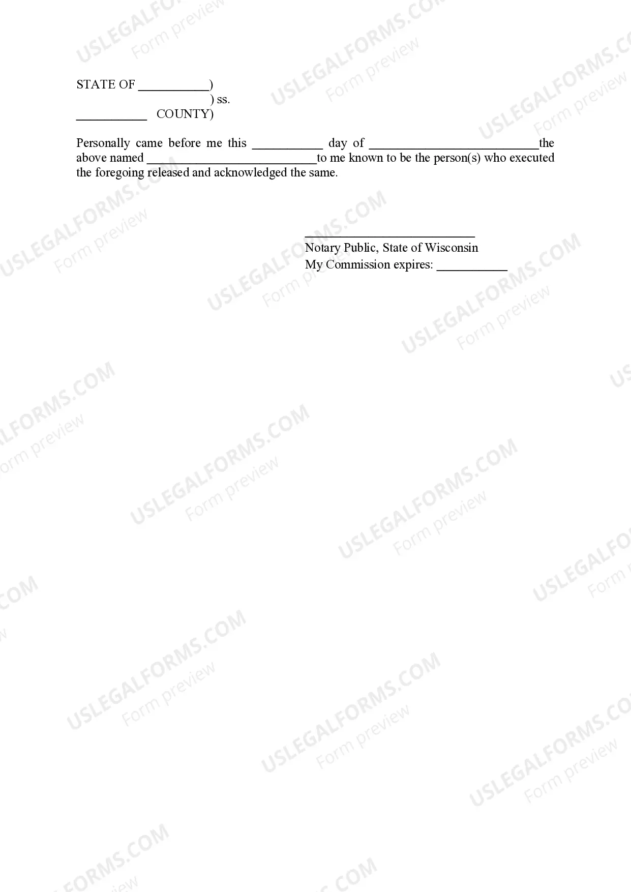 Preview Hold Harmless Agreement