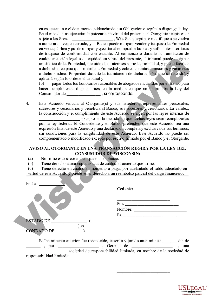 Preview Acuerdo de gravamen inmobiliario
