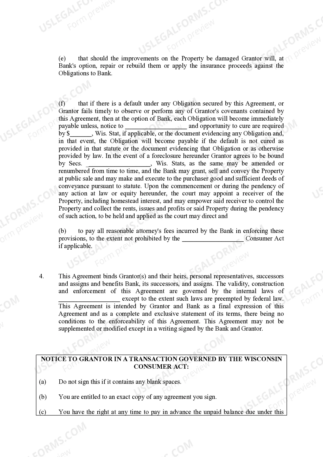 Preview Real Estate Lien Agreement