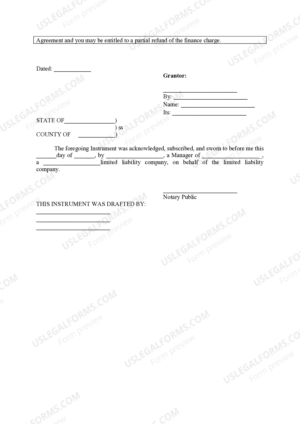 Preview Real Estate Lien Agreement