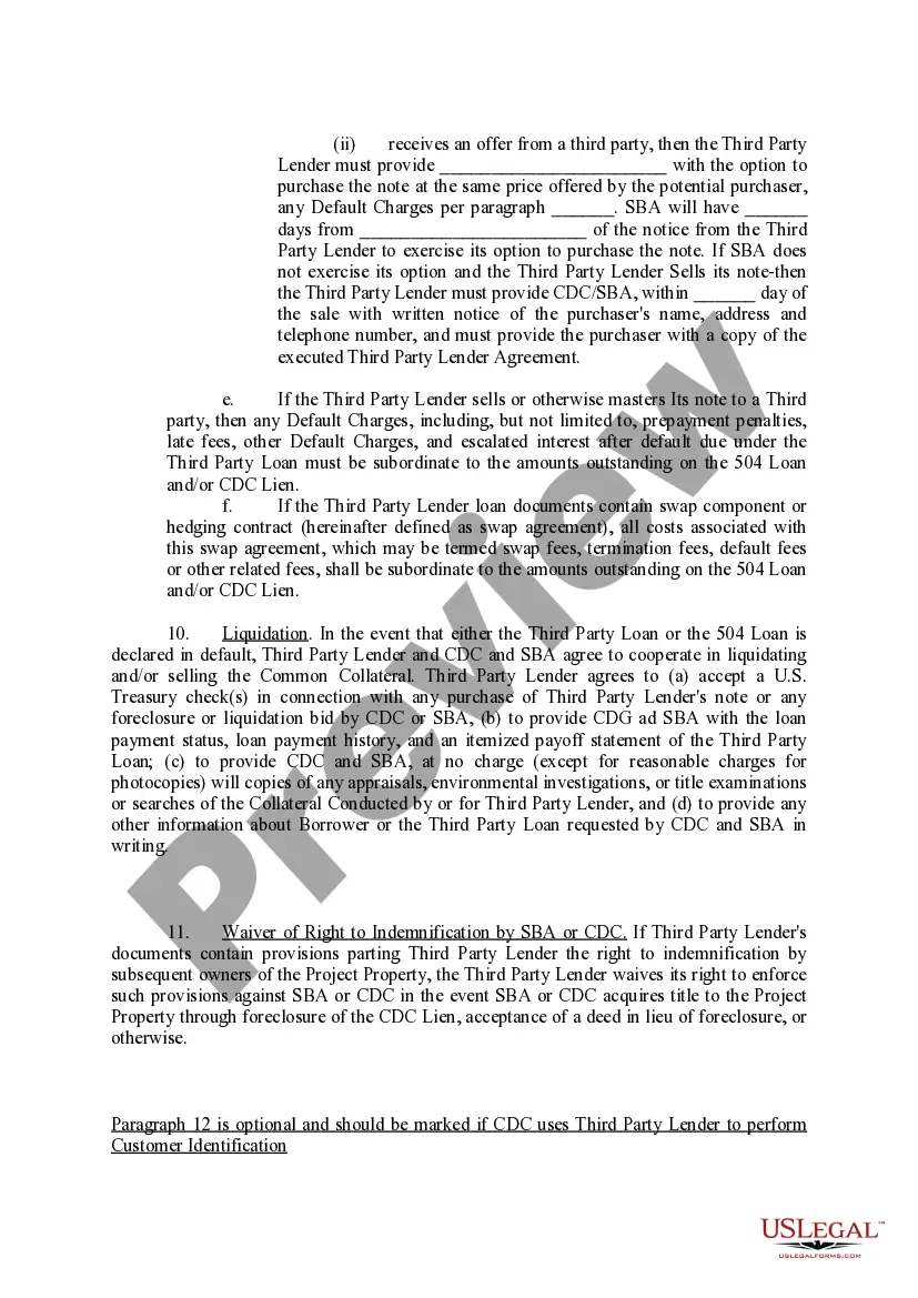Get Third Party Lender Agreement Preview Third Party Lender Agreement