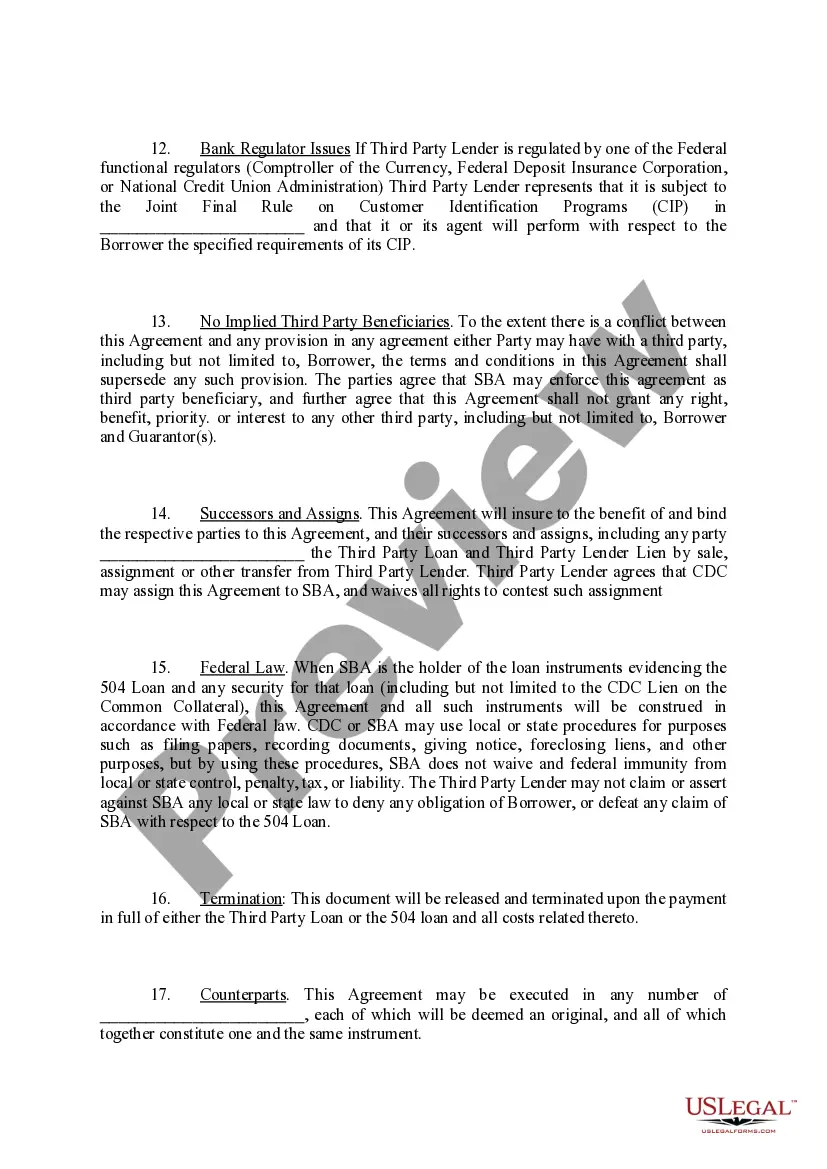 Get Third Party Lender Agreement Preview Third Party Lender Agreement