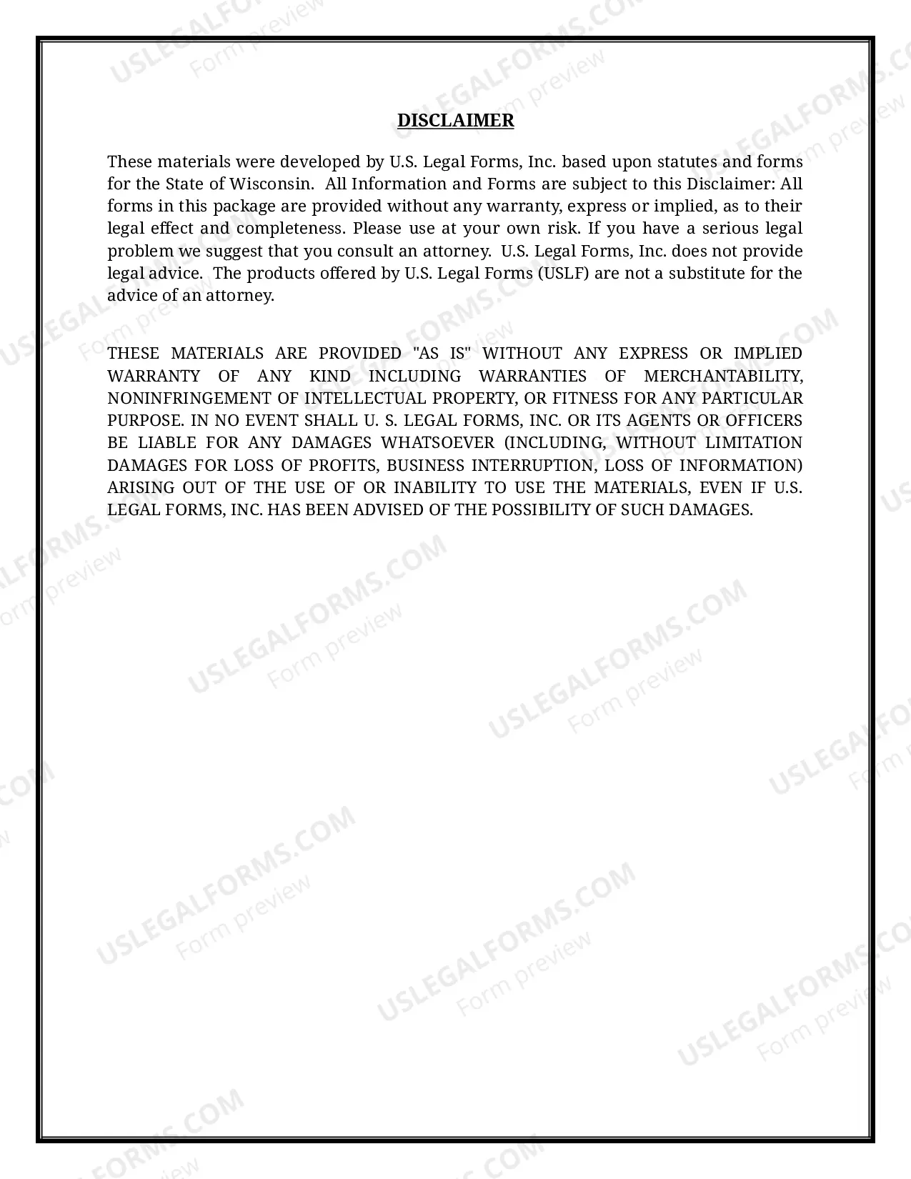 Preview Wisconsin Name Change Instructions and Forms Package for an Adult or a Minor 14 Years or Older