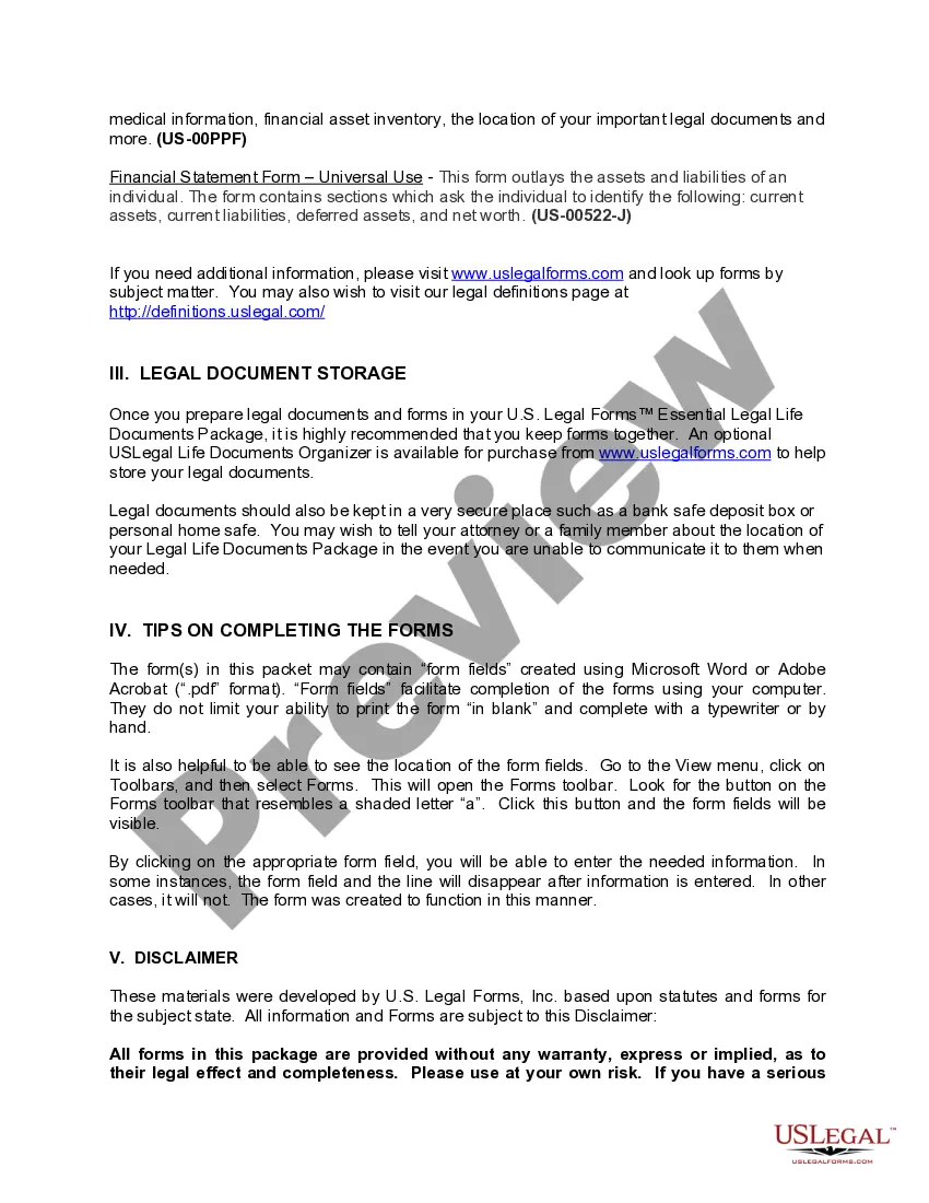 Get Wisconsin Life Documents Planning Package, including Will, Power of Attorney and Living Will Preview Wisconsin Life Documents Planning Package, including Will, Power of Attorney and Living Will